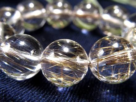 シルバールチル ルチルクォーツ ブレスレット シルバールチルクォーツ 二酸化チタン 仕事運