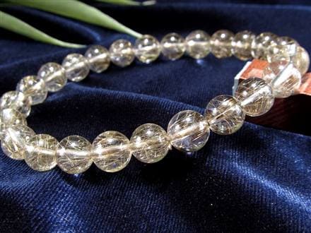 シルバールチル ルチルクォーツ ブレスレット シルバールチルクォーツ 二酸化チタン 仕事運