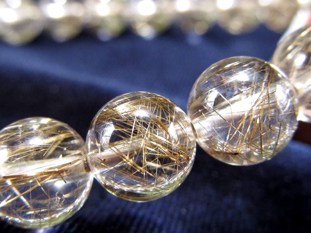 シルバールチル ルチルクォーツ ブレスレット シルバールチルクォーツ 二酸化チタン 仕事運