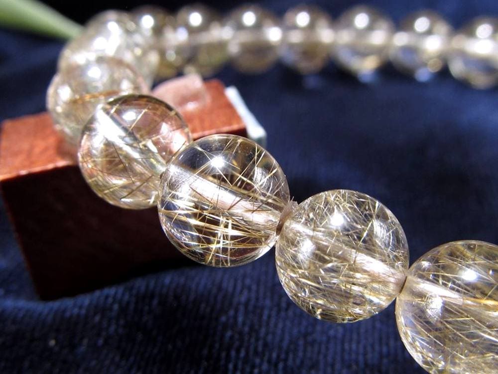 シルバールチル ルチルクォーツ ブレスレット シルバールチルクォーツ 二酸化チタン 仕事運