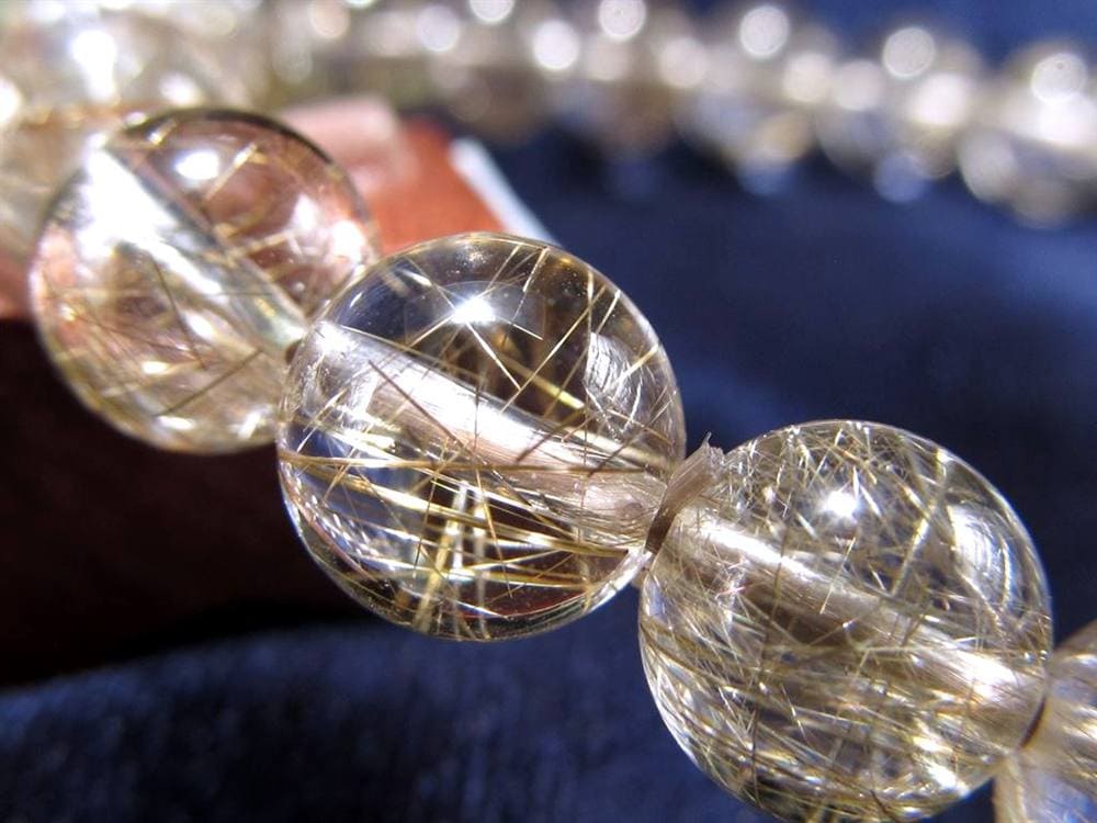 シルバールチル ルチルクォーツ ブレスレット シルバールチルクォーツ 二酸化チタン 仕事運