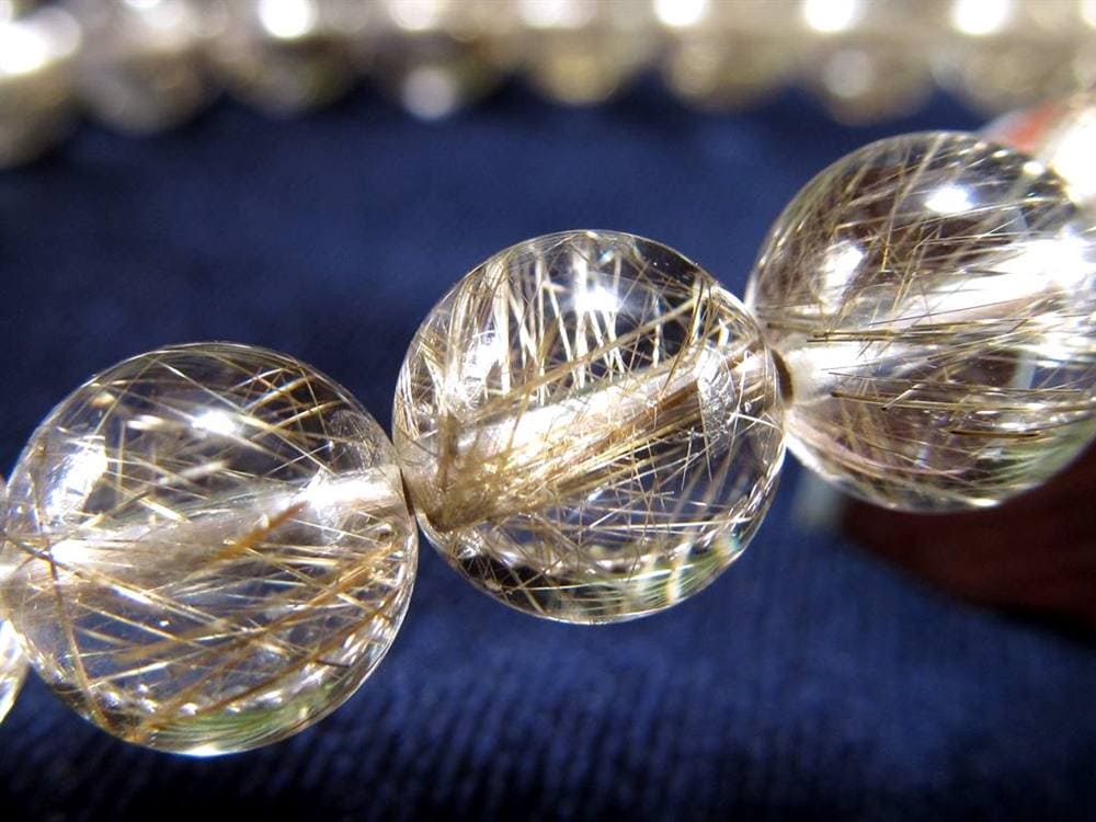 シルバールチル ルチルクォーツ ブレスレット シルバールチルクォーツ 二酸化チタン 仕事運