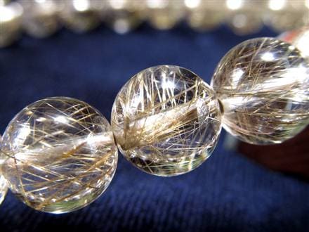 シルバールチル ルチルクォーツ ブレスレット シルバールチルクォーツ 二酸化チタン 仕事運