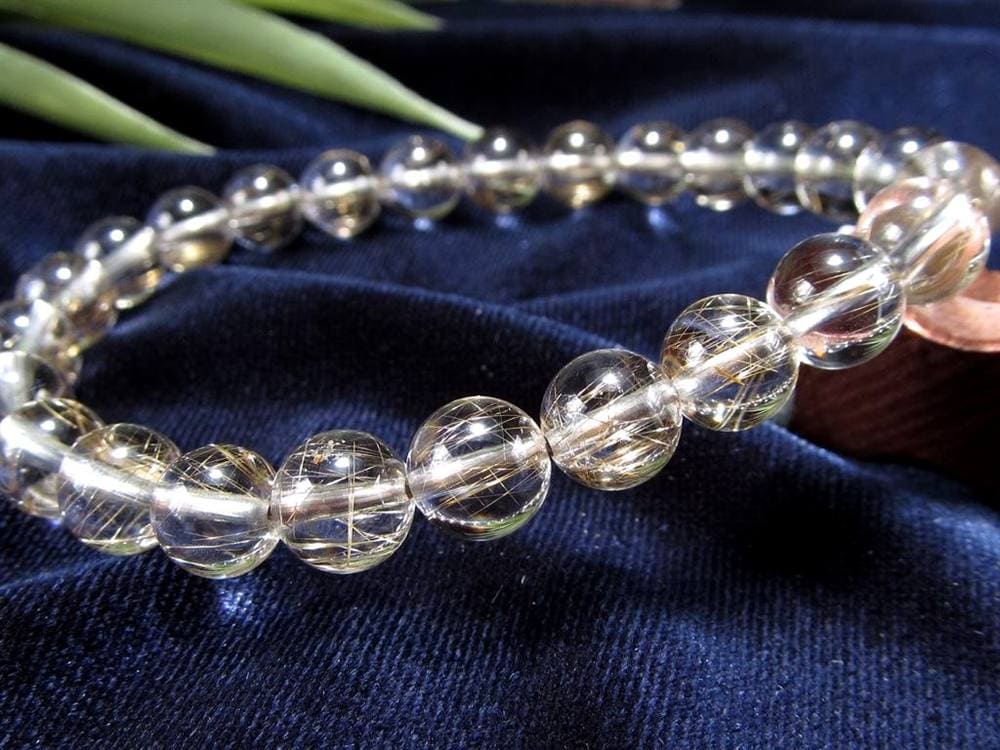 シルバールチル ルチルクォーツ ブレスレット シルバールチルクォーツ 二酸化チタン 仕事運