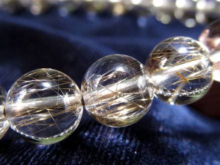 シルバールチル ルチルクォーツ ブレスレット シルバールチルクォーツ 二酸化チタン 仕事運