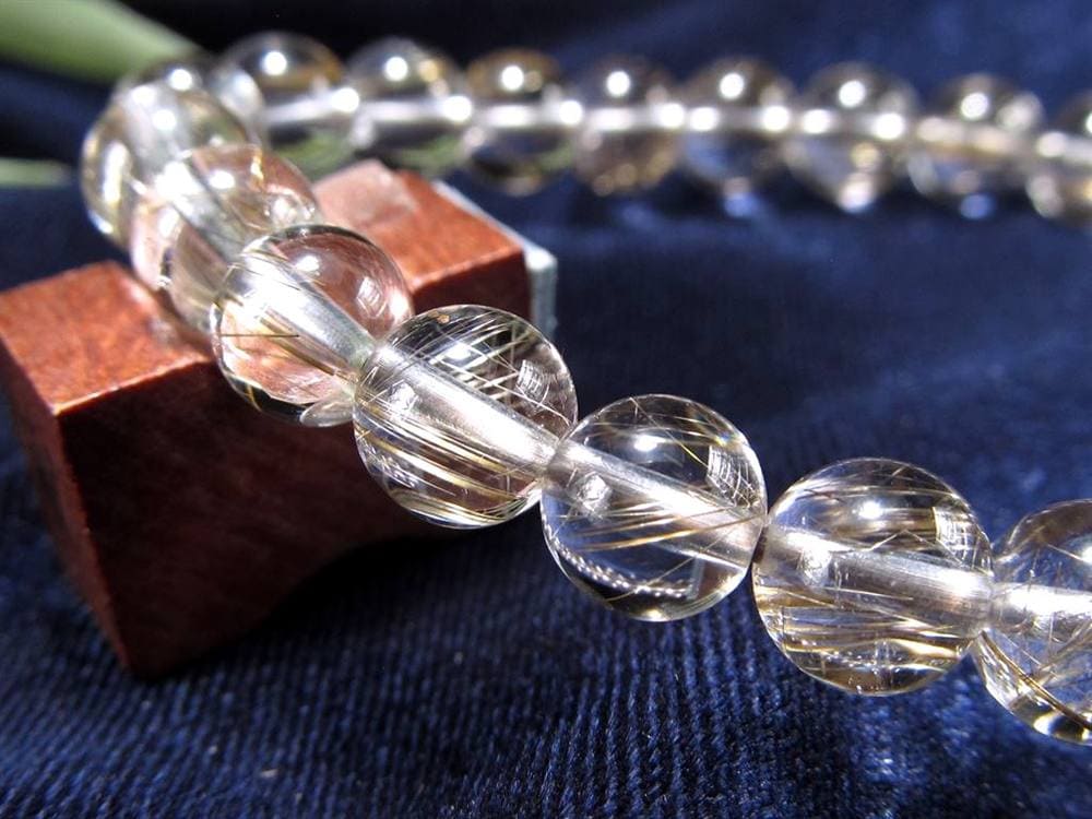 シルバールチル ルチルクォーツ ブレスレット シルバールチルクォーツ 二酸化チタン 仕事運