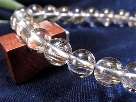 シルバールチル ルチルクォーツ ブレスレット シルバールチルクォーツ 二酸化チタン 仕事運