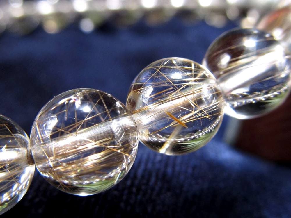 シルバールチル ルチルクォーツ ブレスレット シルバールチルクォーツ 二酸化チタン 仕事運