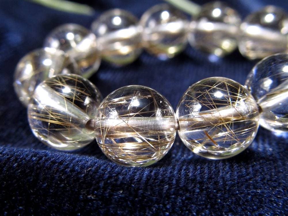 シルバールチル ルチルクォーツ ブレスレット シルバールチルクォーツ 二酸化チタン 仕事運