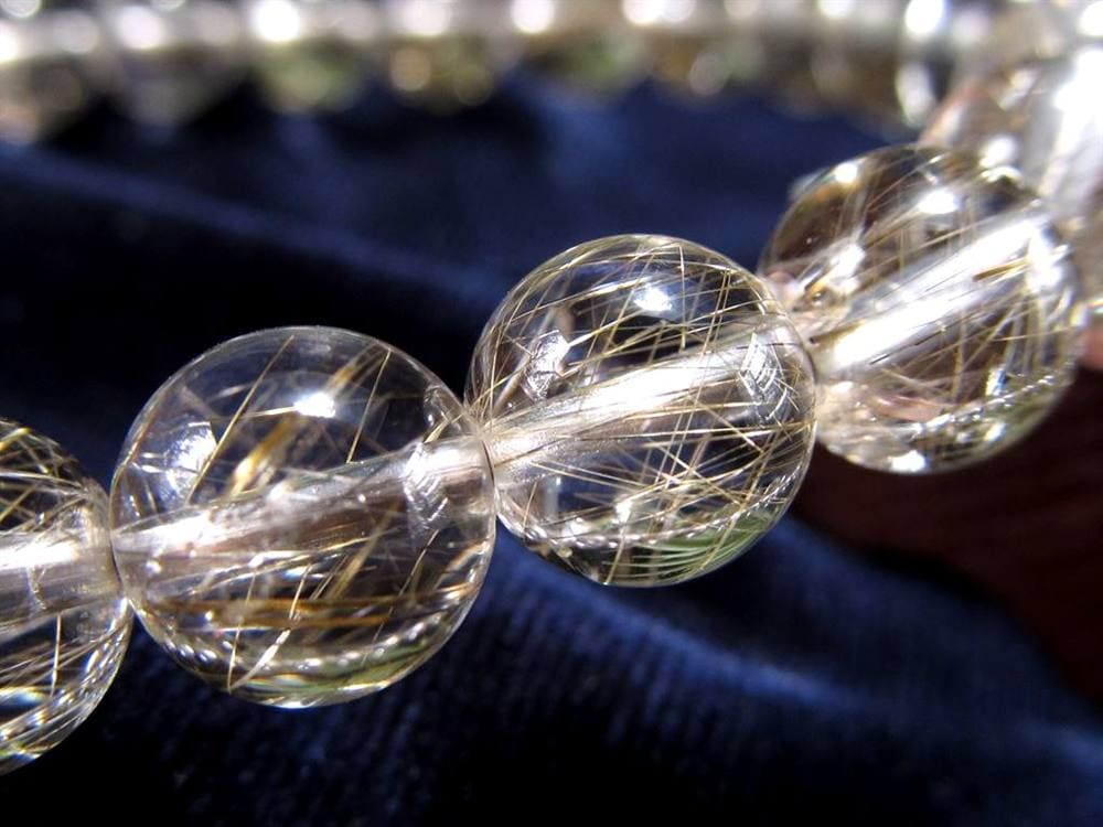 シルバールチル ルチルクォーツ ブレスレット シルバールチルクォーツ 二酸化チタン 仕事運