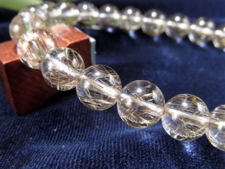 シルバールチル ルチルクォーツ ブレスレット シルバールチルクォーツ 二酸化チタン 仕事運