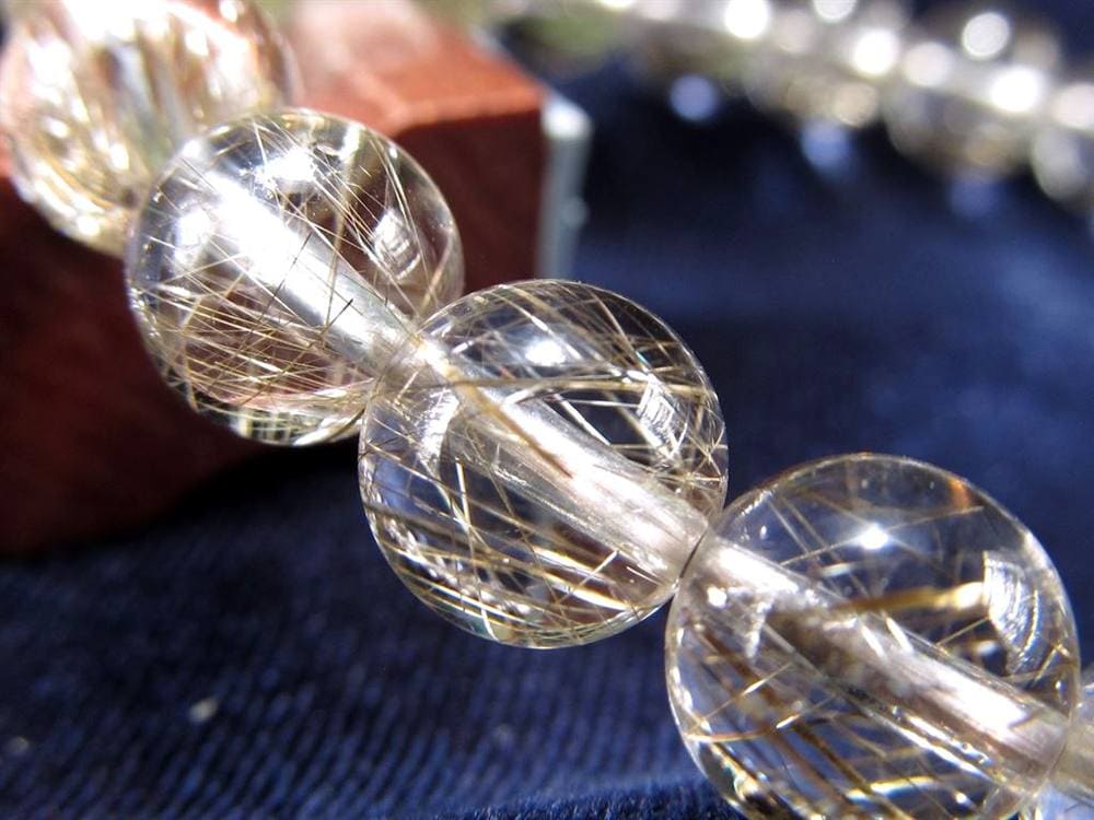 シルバールチル ルチルクォーツ ブレスレット シルバールチルクォーツ 二酸化チタン 仕事運