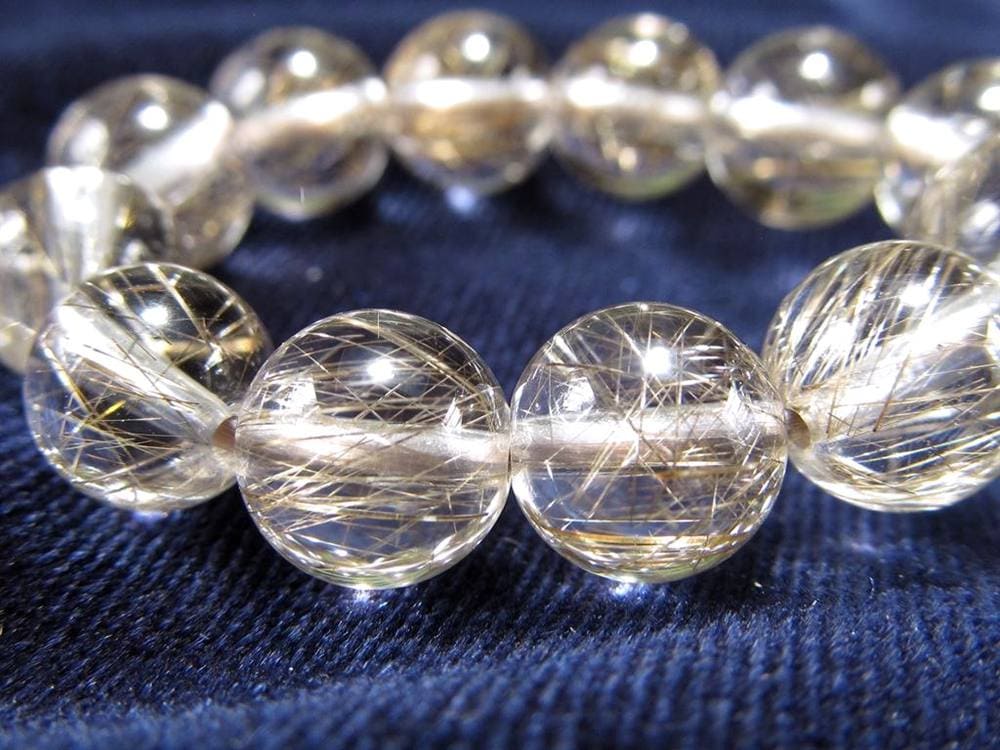 シルバールチル ルチルクォーツ ブレスレット シルバールチルクォーツ 二酸化チタン 仕事運