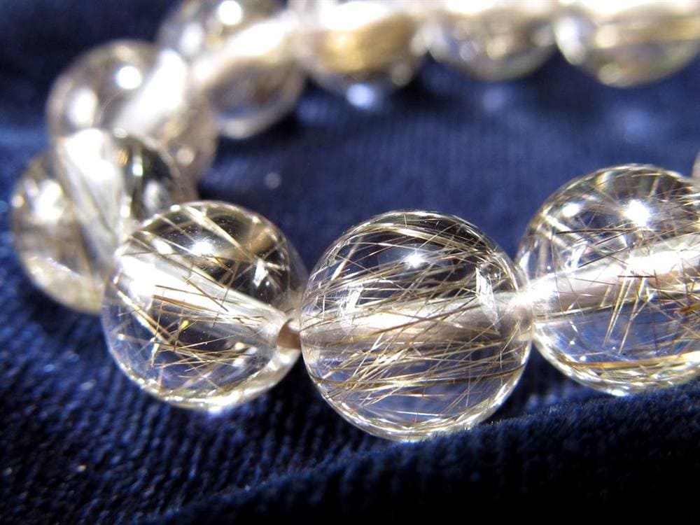 シルバールチル ルチルクォーツ ブレスレット シルバールチルクォーツ 二酸化チタン 仕事運