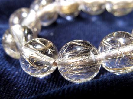 シルバールチル ルチルクォーツ ブレスレット シルバールチルクォーツ 二酸化チタン 仕事運