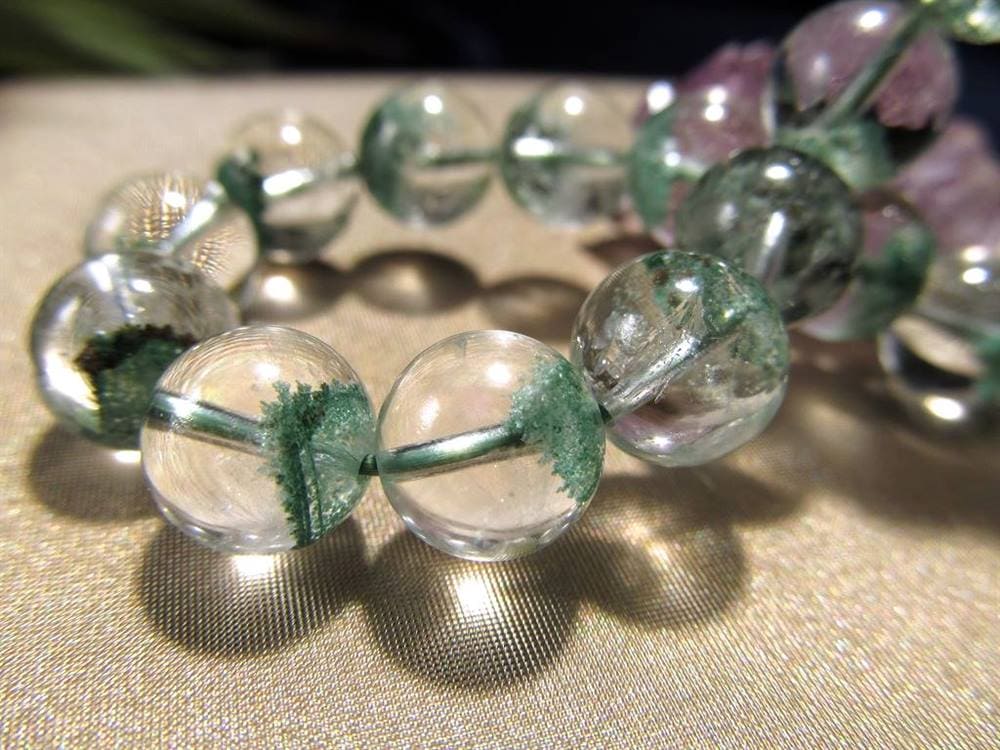 エメラルドグリーンファントム グリーンファントム ファントムクォーツ ブレスレット 山形ファントム