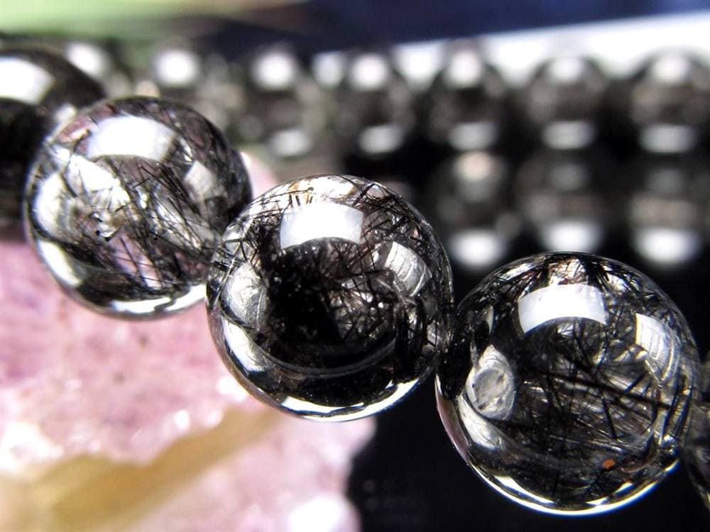 ルチルクォーツ ブラックルチル ブレスレット 天然石 パワーストーン