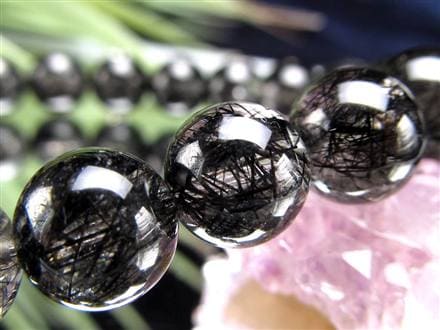 ルチルクォーツ ブラックルチル ブレスレット 天然石 パワーストーン