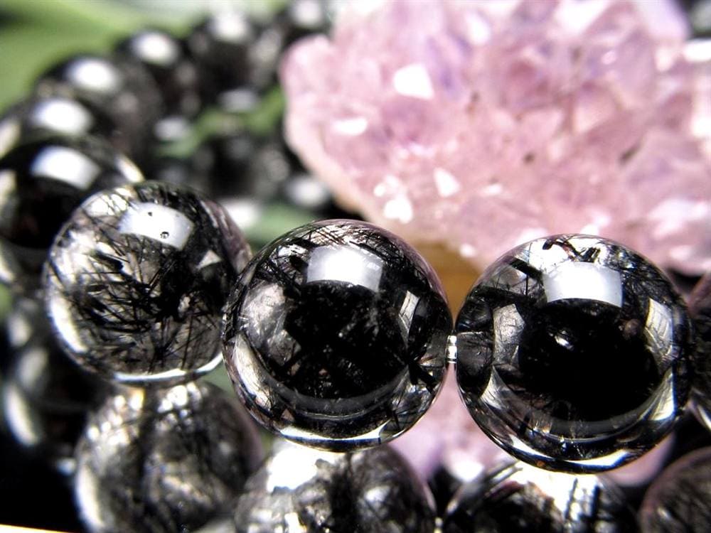 ルチルクォーツ ブラックルチル ブレスレット 天然石 パワーストーン