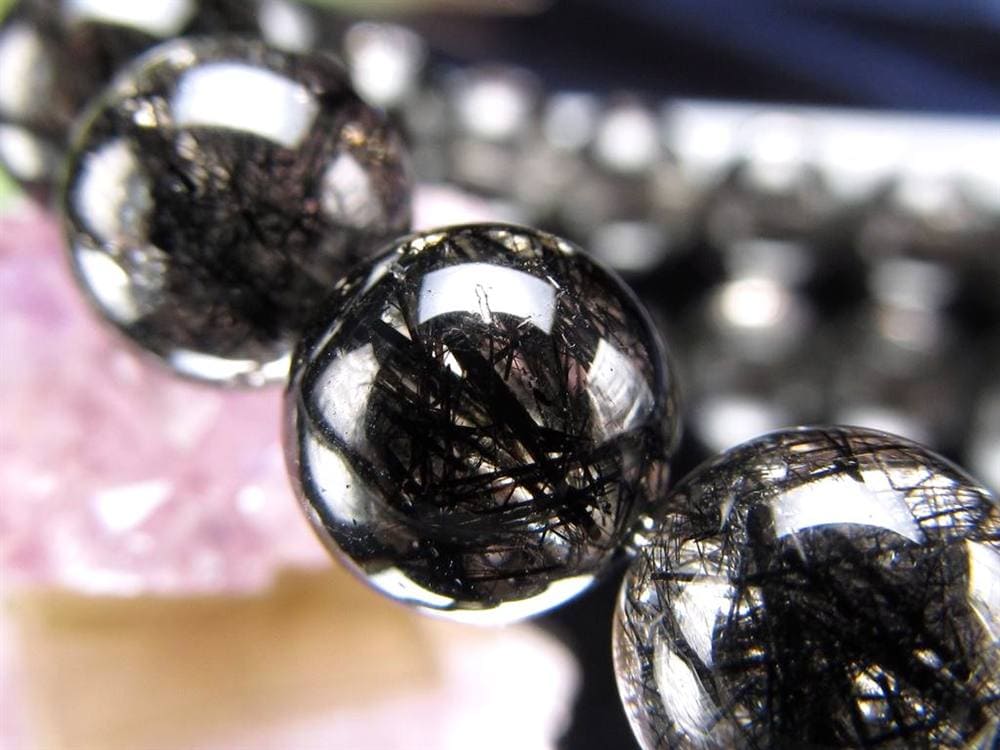 ルチルクォーツ ブラックルチル ブレスレット 天然石 パワーストーン