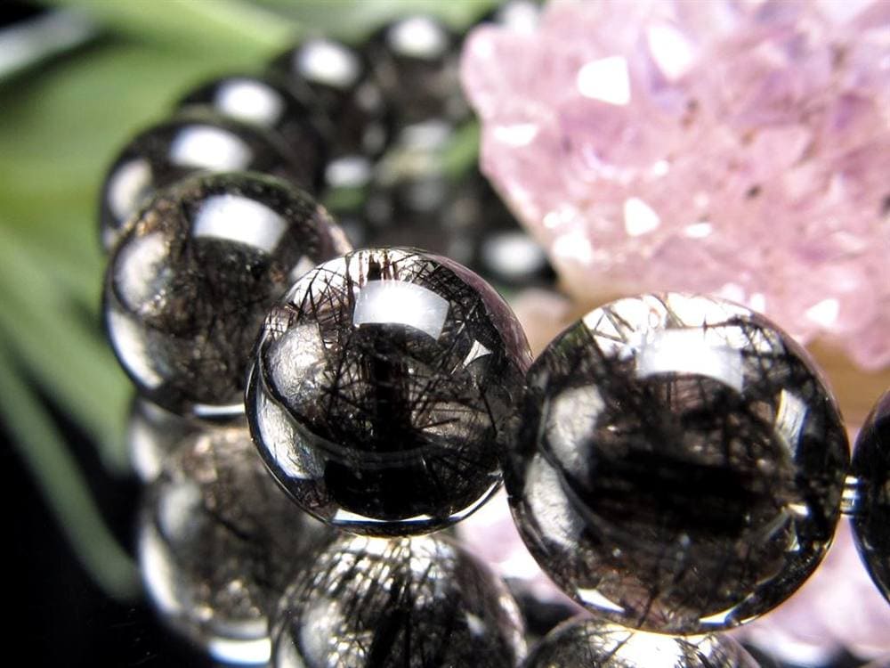 ルチルクォーツ ブラックルチル ブレスレット 天然石 パワーストーン