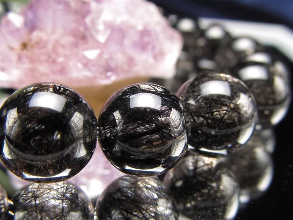 ルチルクォーツ ブラックルチル ブレスレット 天然石 パワーストーン