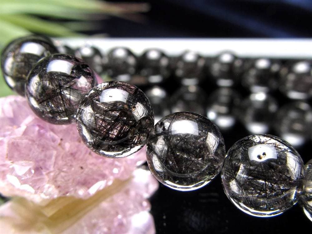 ルチルクォーツ ブラックルチル ブレスレット 天然石 パワーストーン