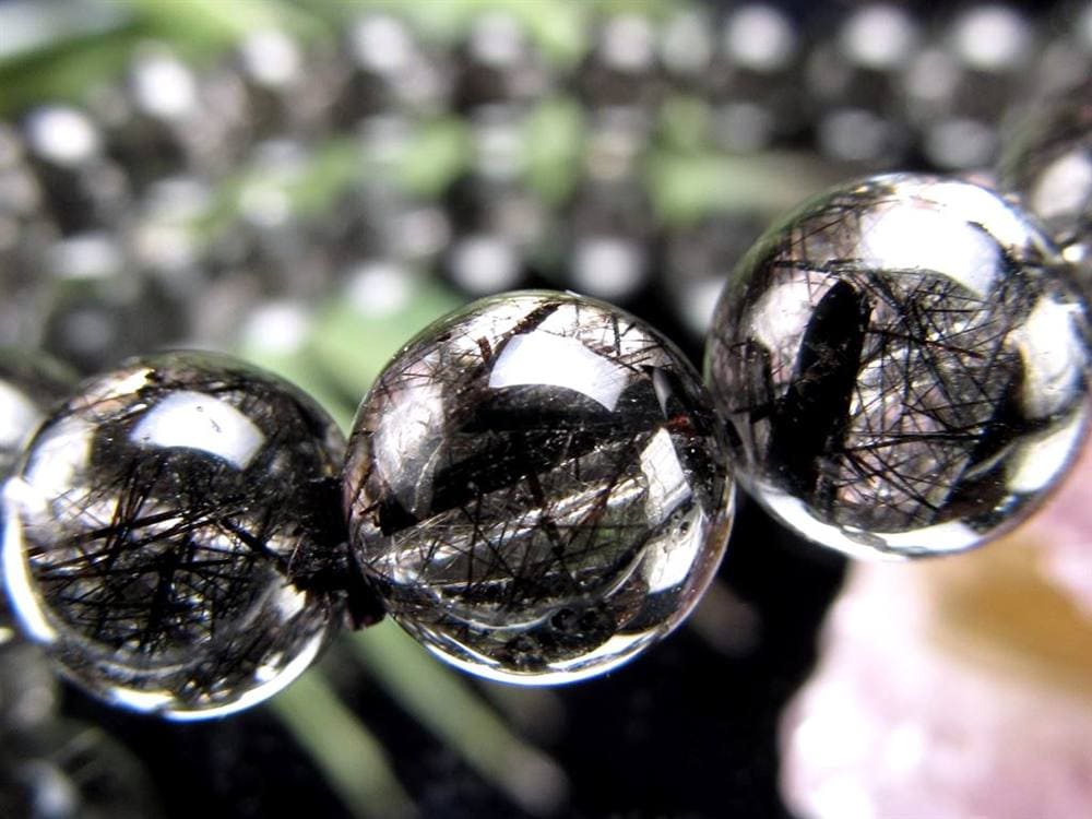 ルチルクォーツ ブラックルチル ブレスレット 天然石 パワーストーン