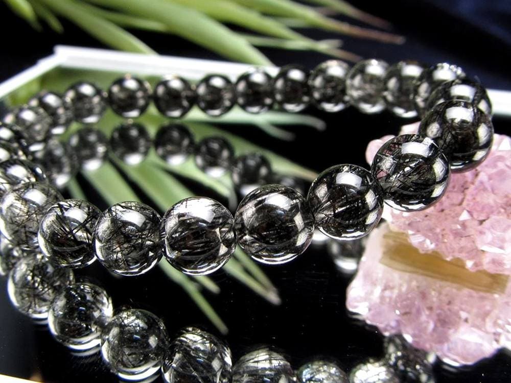 ルチルクォーツ ブラックルチル ブレスレット 天然石 パワーストーン