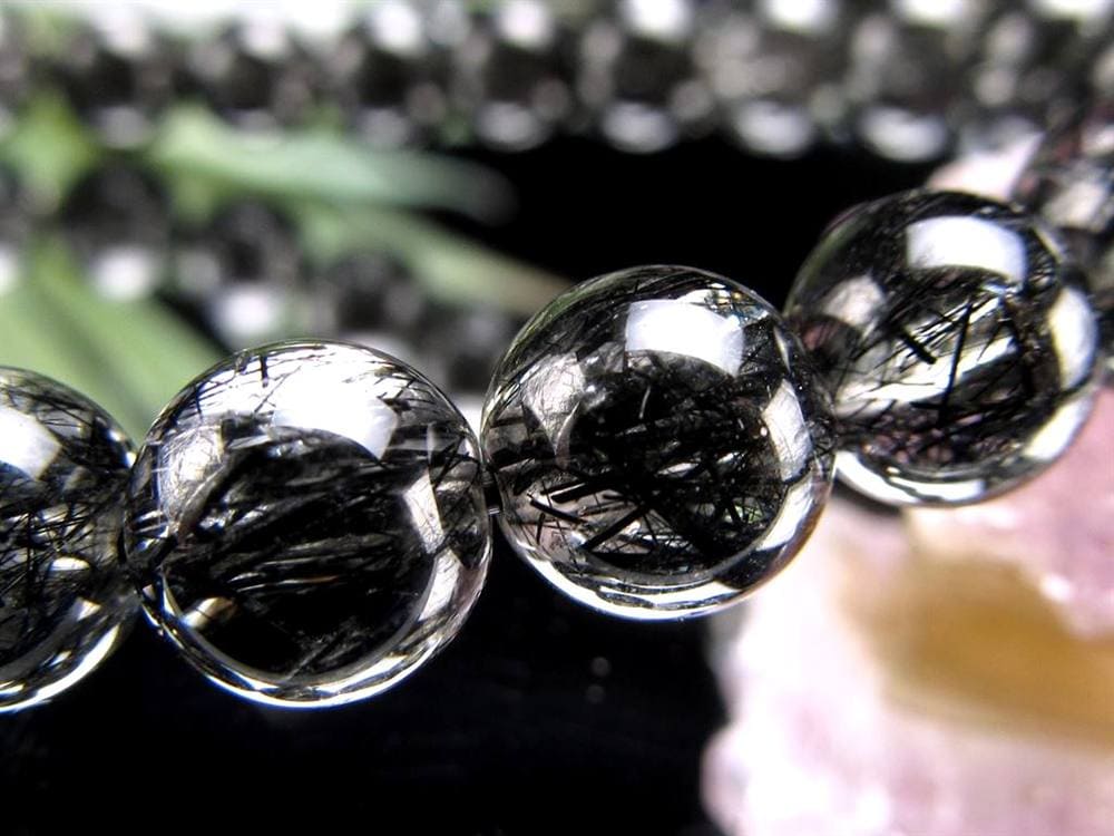 ルチルクォーツ ブラックルチル ブレスレット 天然石 パワーストーン