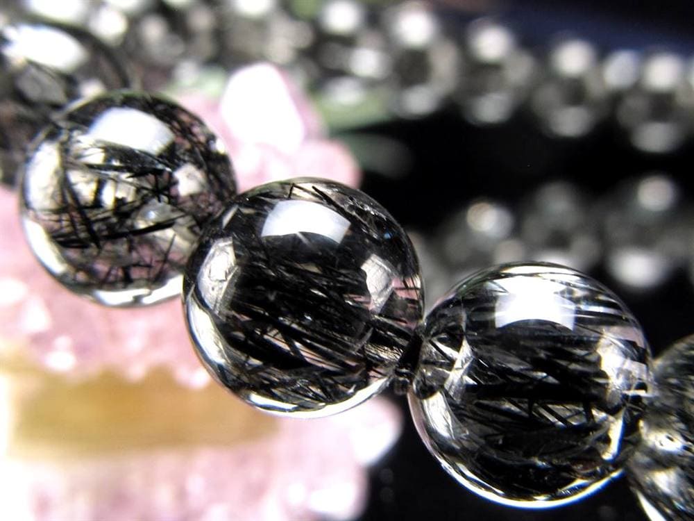 ルチルクォーツ ブラックルチル ブレスレット 天然石 パワーストーン