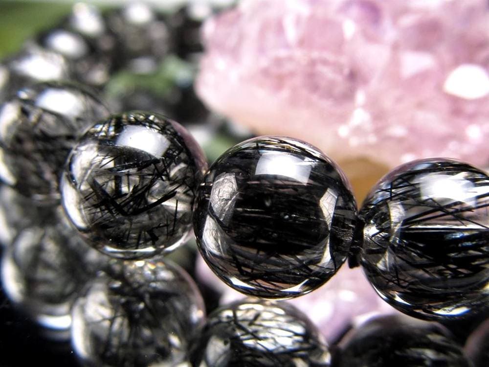 ルチルクォーツ ブラックルチル ブレスレット 天然石 パワーストーン