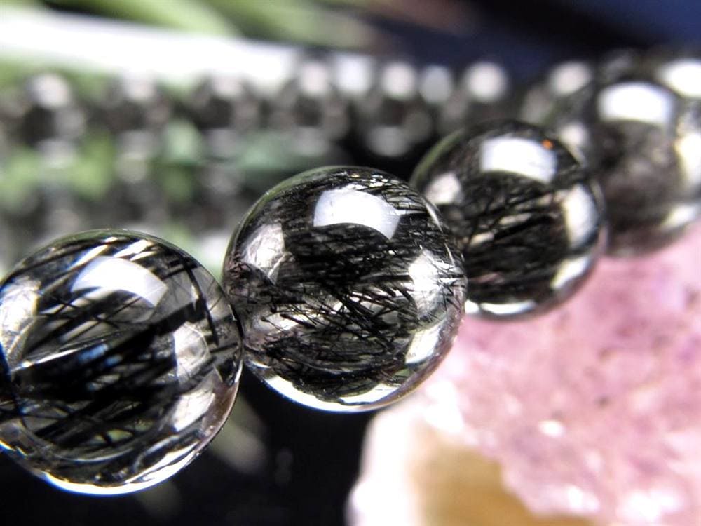 ルチルクォーツ ブラックルチル ブレスレット 天然石 パワーストーン