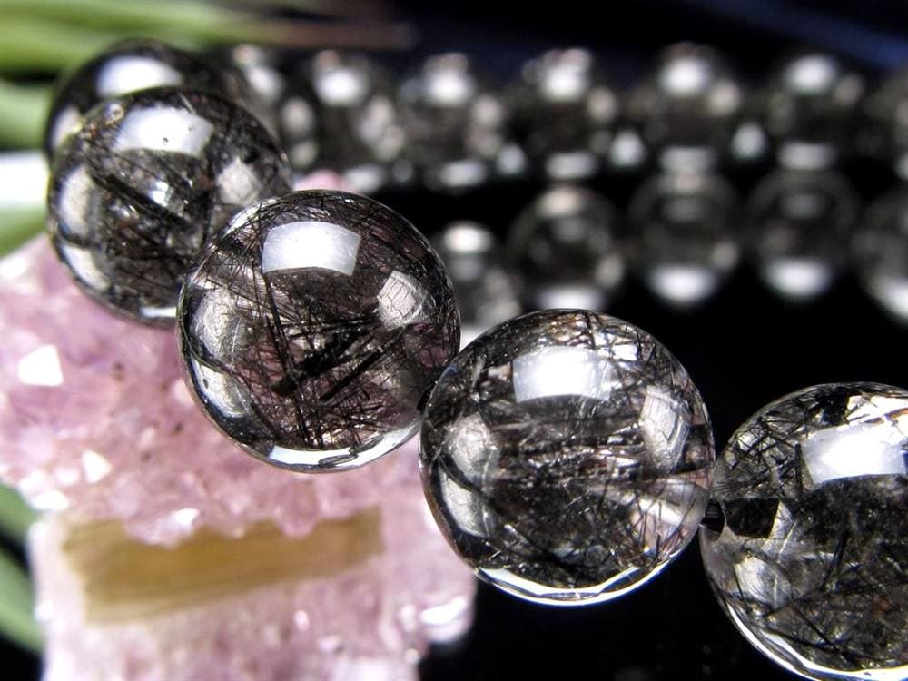 ルチルクォーツ ブラックルチル ブレスレット 天然石 パワーストーン