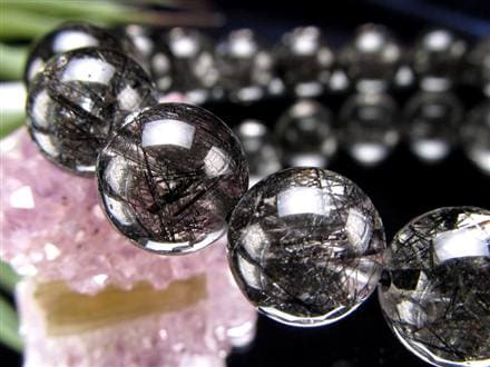 ルチルクォーツ ブラックルチル ブレスレット 天然石 パワーストーン