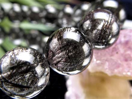 ルチルクォーツ ブラックルチル ブレスレット 天然石 パワーストーン