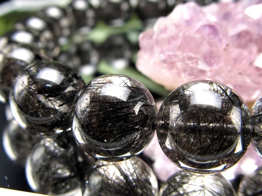 ルチルクォーツ ブラックルチル ブレスレット 天然石 パワーストーン