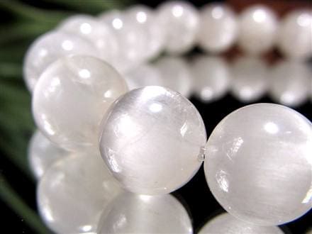 ホワイトラビットヘアルチルクォーツ ブレスレット サゲニティック クォーツ キャッツアイ効果 ホワイトルチル