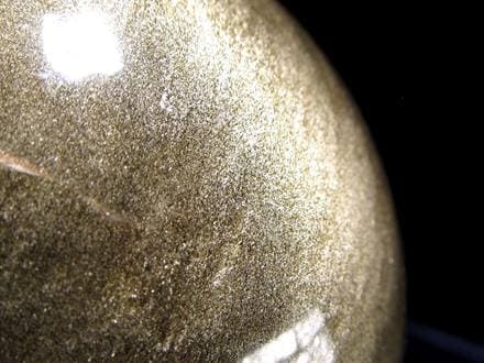 ゴールデンシャインオブシディアン オブシディアン 黒曜石 ゴールドシラー 丸玉 置物