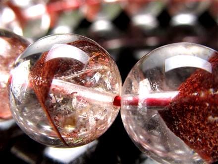 ファントムクォーツ 幻影水晶 ブレスレット レッドファントム 赤富士