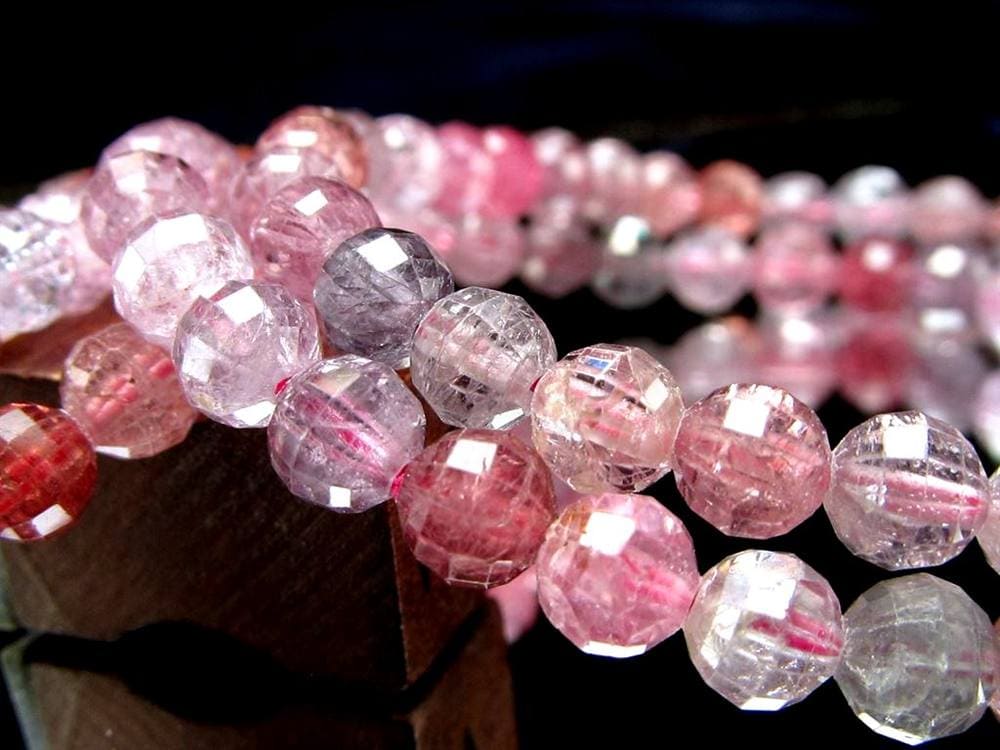 ブレスレット 多面カット デザイン 天然石 シンプル