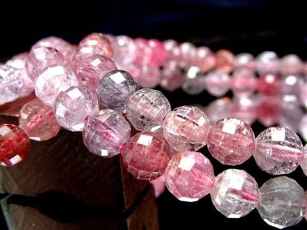 ブレスレット 多面カット デザイン 天然石 シンプル