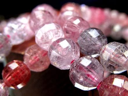 ブレスレット 多面カット デザイン 天然石 シンプル