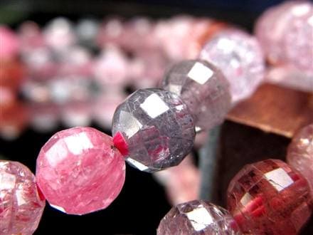 ブレスレット 多面カット デザイン 天然石 シンプル