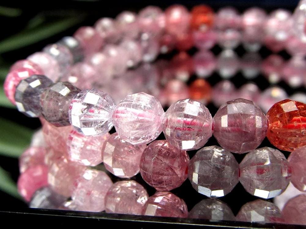 ブレスレット 多面カット デザイン 天然石 シンプル