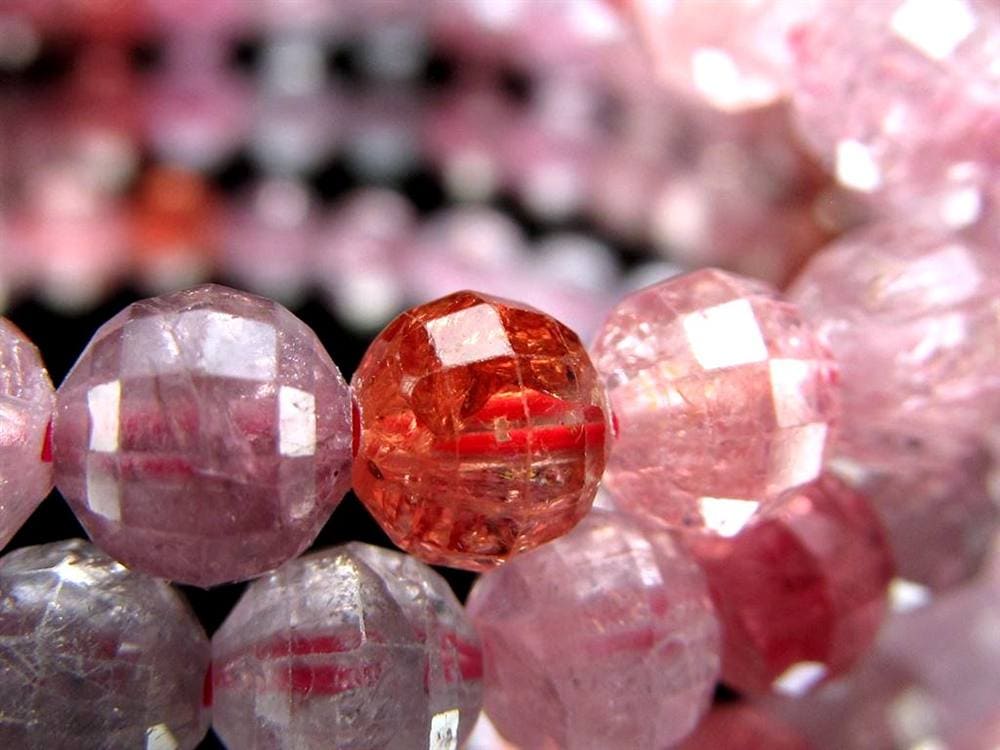 ブレスレット 多面カット デザイン 天然石 シンプル