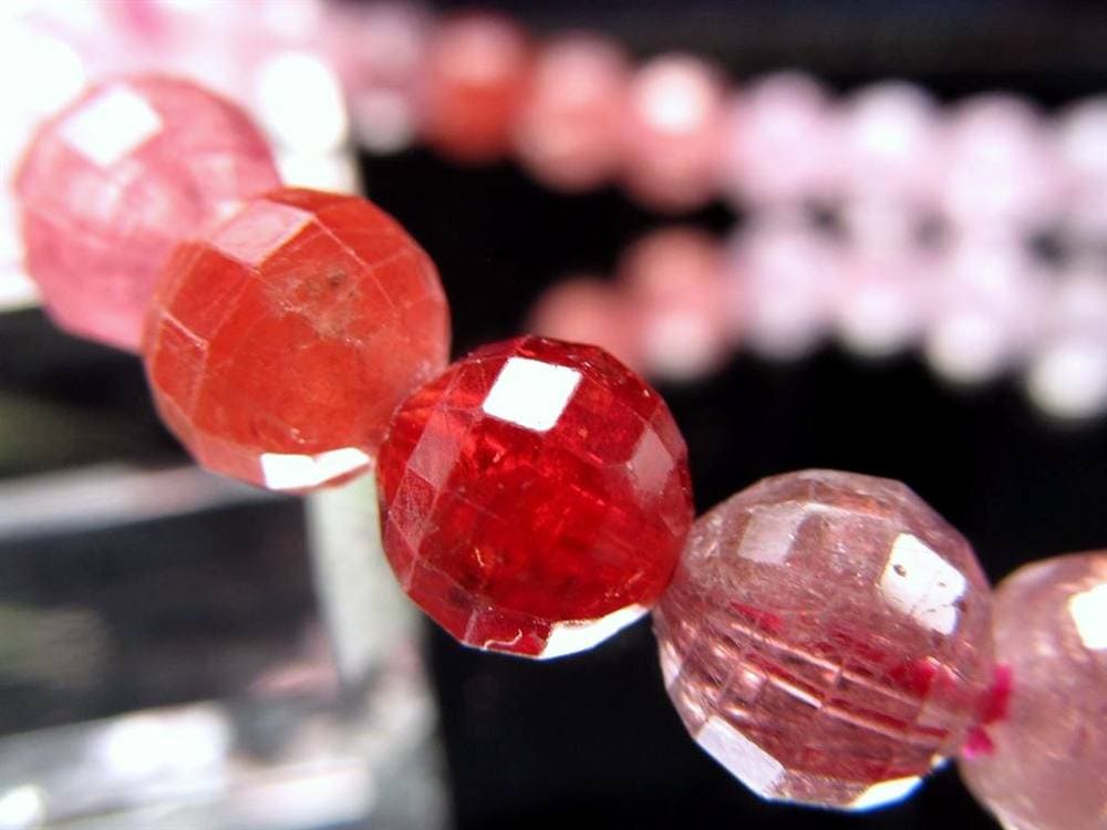 ブレスレット 多面カット デザイン 天然石 シンプル