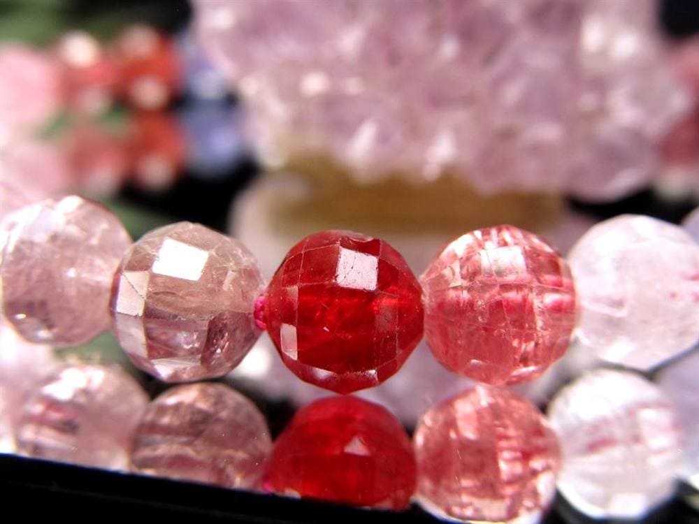 ブレスレット 多面カット デザイン 天然石 シンプル