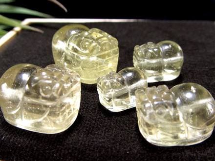 リビアングラス 隕石 貔貅 金運 置物