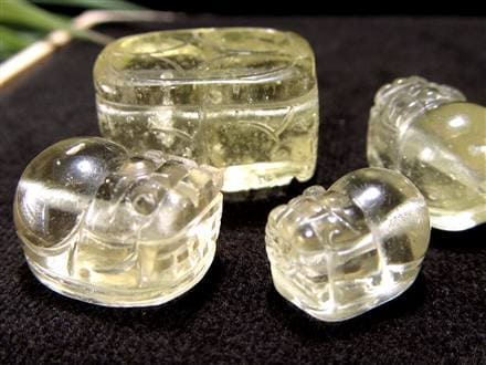 リビアングラス 隕石 貔貅 金運 置物